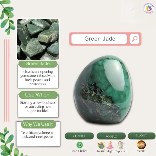 Green Jade Healing Bracelet - Attract Prosperity & Balance Emotions 8