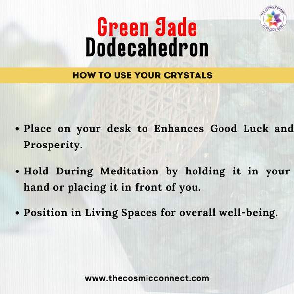 Green Jade Orgone Dodecahedron for Prosperity, & Balance 3