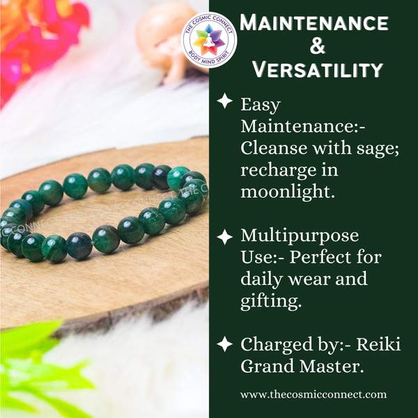 Green Lepidolite Healing Bracelet - Stress Relief & Emotional Balance 6