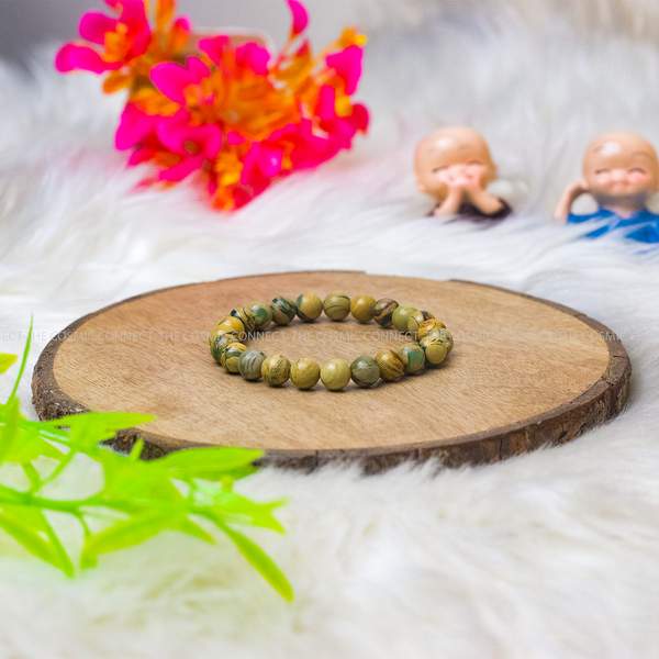 Green Muscovite Healing Bracelet - Calm Mind & Balanced | 8mm Bead 2