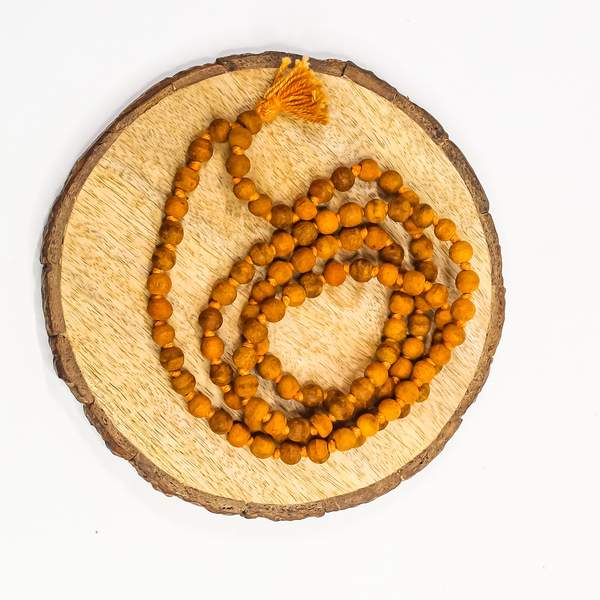 Haldi 108 Bead Jap Mala for Spiritual Protection & Healing Energy