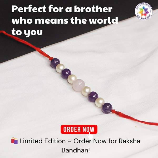 Healing Crystal Rakhi For Peace, Love & Emotional Strength | Reiki Energized 6