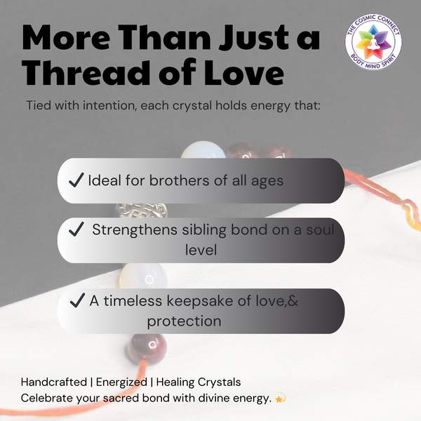 Healing Crystal Rakhi For Strength, Emotional Healing & Divine Protection 5