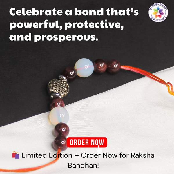 Healing Crystal Rakhi For Strength, Emotional Healing & Divine Protection 6