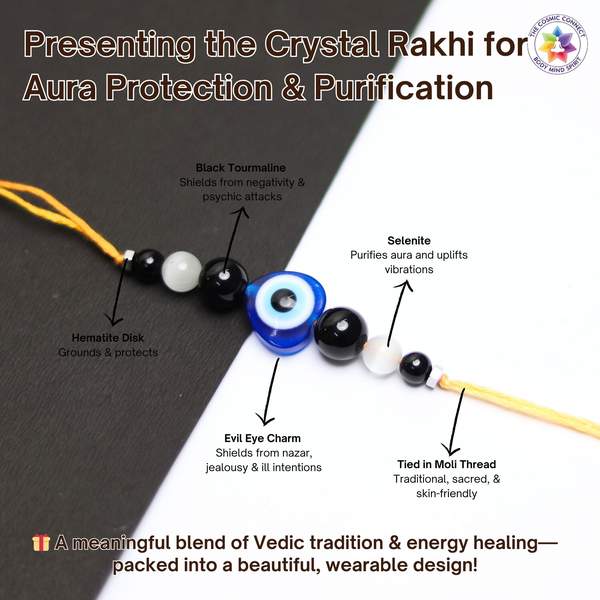 Healing Rakhi for Aura Cleansing & Protection | Spiritual Raksha Bandhan Gift 4