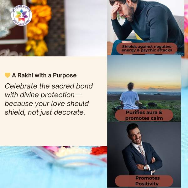 Healing Rakhi for Aura Cleansing & Protection | Spiritual Raksha Bandhan Gift 5