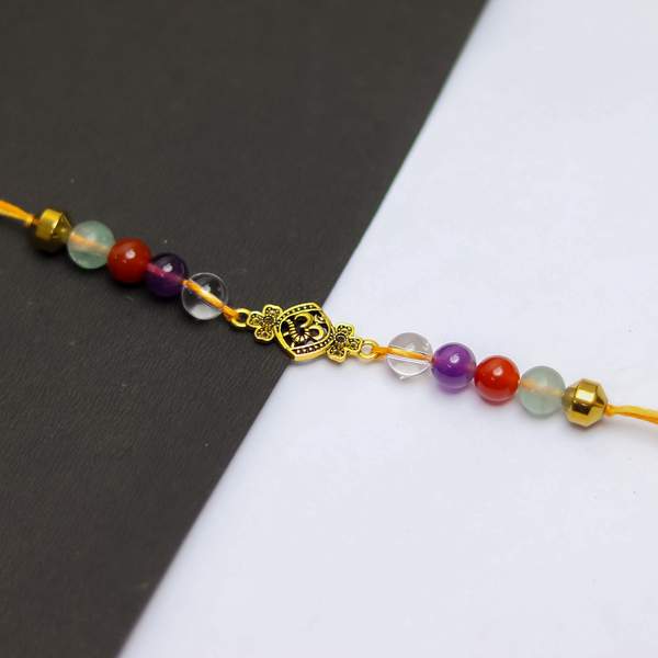 Healing Rakhi for Study Support, Chakra Alignment & Good Luck