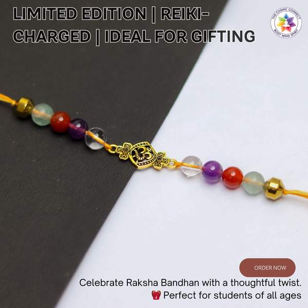 Healing Rakhi for Study Support, Chakra Alignment & Good Luck 7