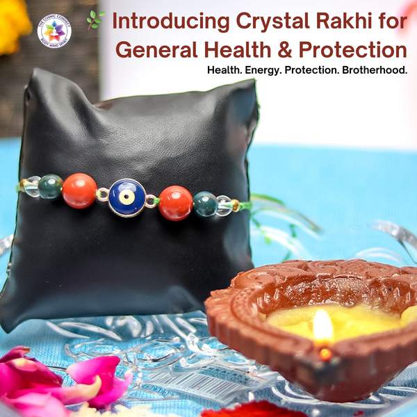 Health Crystal Rakhi for Energy, Immunity & Protection Raksha Bandhan Gift 3