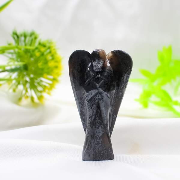 Hematite Crystal Angel for Protection, and Energy Boost