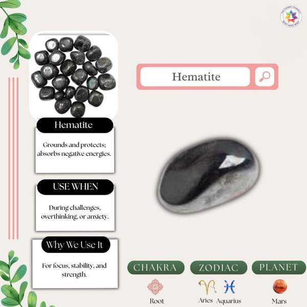 Hematite Healing Bracelet - Grounding Energy & Enhancing Focus 2