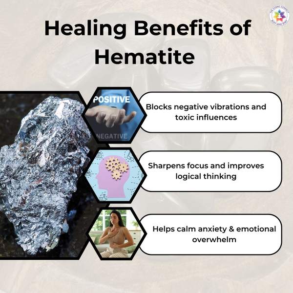 Hematite Healing Bracelet - Grounding Energy & Enhancing Focus 3
