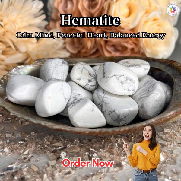 Howlite Crystal Angel for Peace and Protection 10