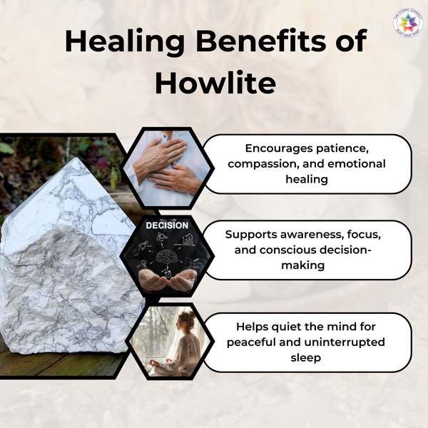 Howlite Crystal Angel for Peace and Protection 4