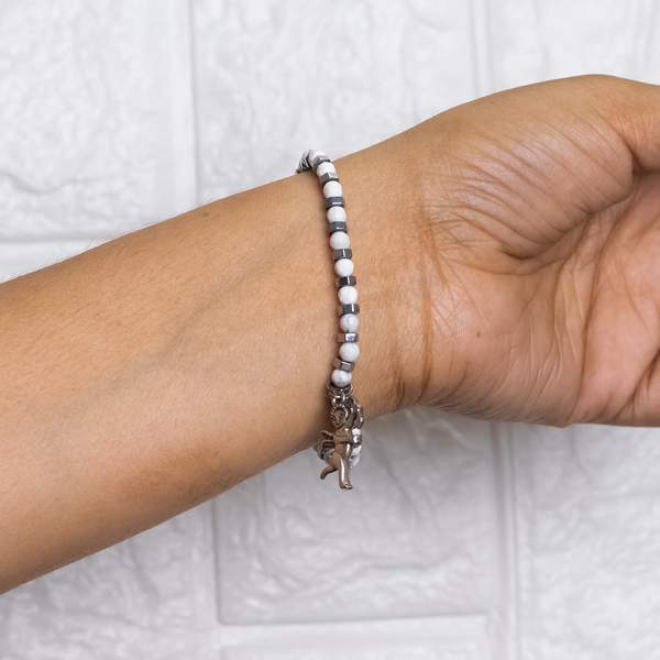 Howlite Faceted Healing Bracelet - Stress Relief, Calming & Sleep Aid 2