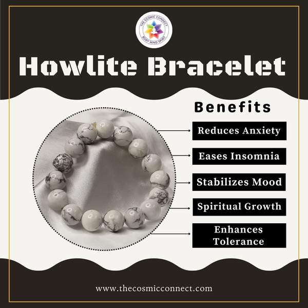 Howlite Healing Bracelet - Calming & Sleep Management 11