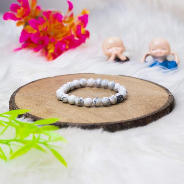 Howlite Healing Bracelet - Calming & Sleep Management 2