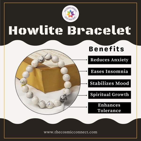 Howlite Healing Bracelet - Calming & Sleep Management 7
