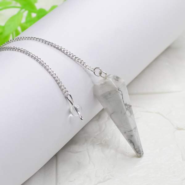 Howlite Pendulum Dowser for Enhance Intuition