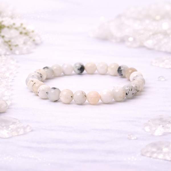 Indian Rainbow Moonstone Healing Bracelet - Balance Your Chakras