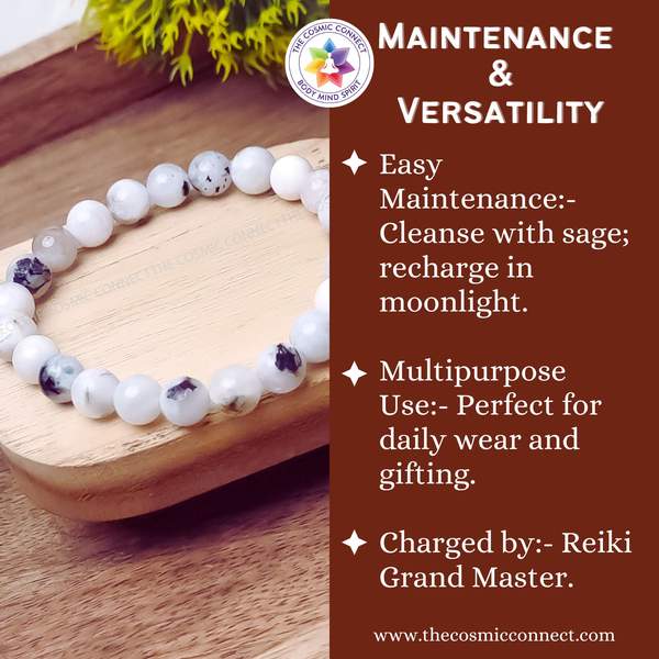 Indian Rainbow Moonstone Healing Bracelet - Balance Your Chakras 7