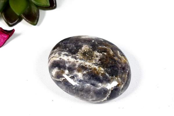 Iolite Palm Stone Unlock Intuition, Clarity & Inner Strength