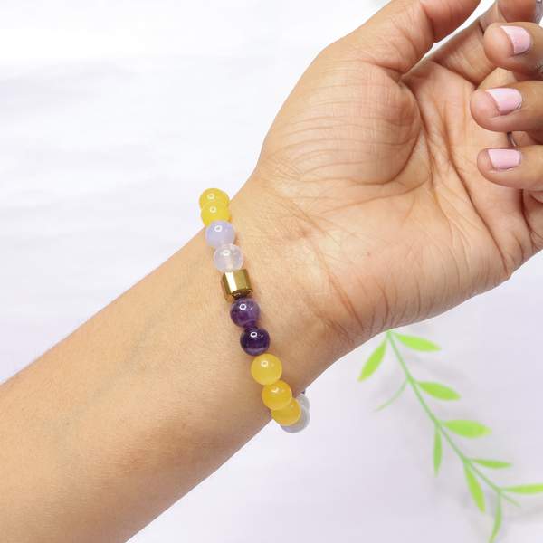 Jeevan Jyoti Healing Bracelet for Emotional Balance, Joy & Focus