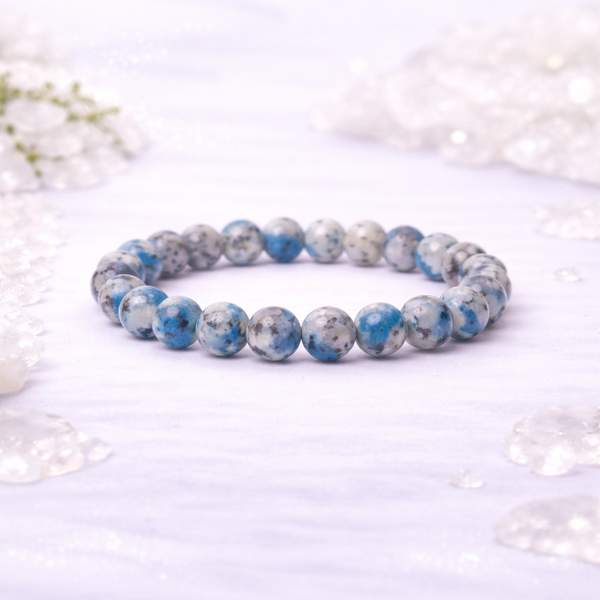 K2 Zebra Jasper Healing Bracelet - Balance, Grounding & Stress Relief