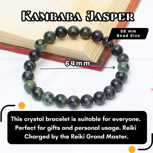 Kambaba Jasper Healing Bracelet – Deep Peace, Emotional Stability & Grounding 4