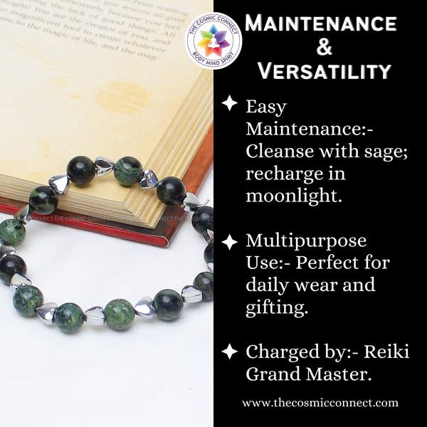 Kambaba Jasper Healing Bracelet – Deep Peace, Emotional Stability & Grounding 9