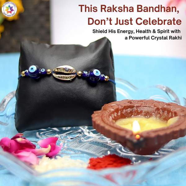 Kaudi & Nazar Suraksha Rakhi for Brothers | Reiki Charged | Festive Gift 3