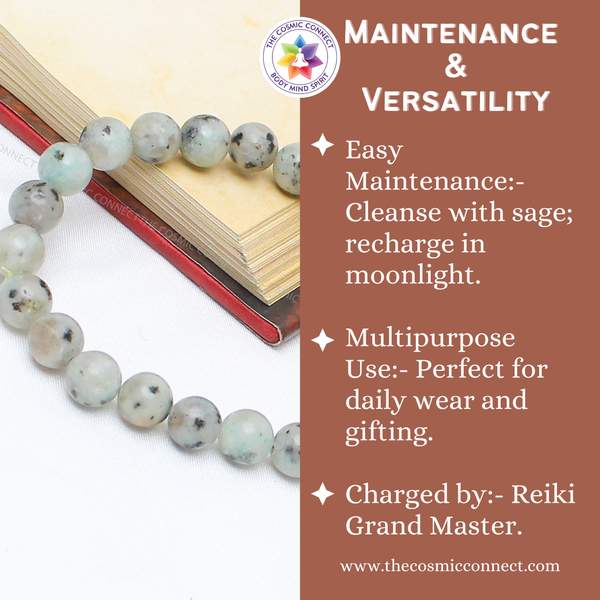 Kiwi Stone Healing Bracelet – Emotional Balance, Inner Strength & Detoxification 6