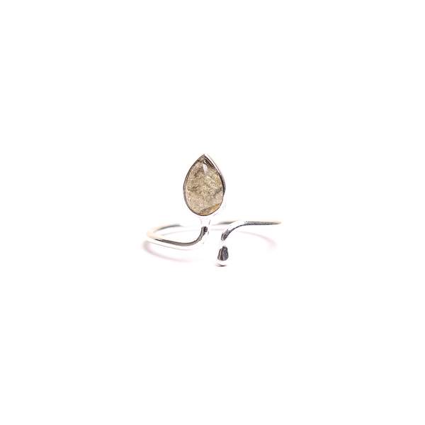 Labradorite Adjustable Silver Ring Awaken Intuition, Protection & Transformation 2