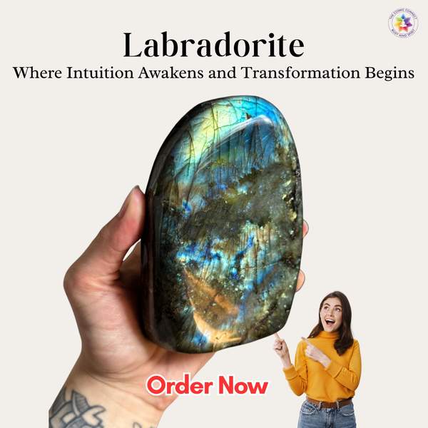 Labradorite Crystal Angel for Intuition, and Psychic Power 10