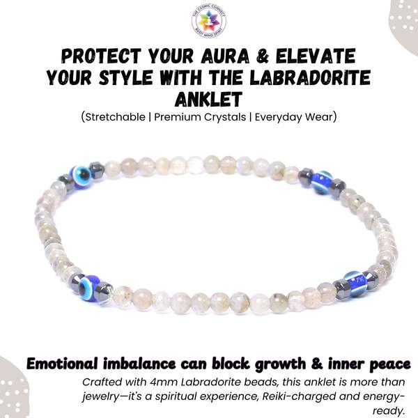 Labradorite Crystal Anklet Embrace Your Inner Magic 3