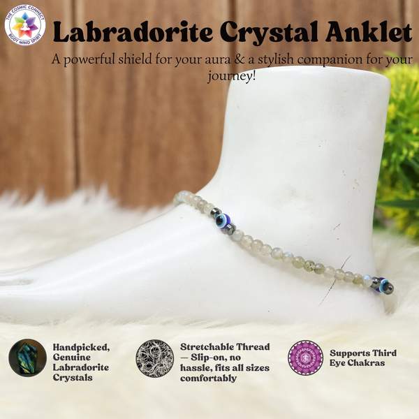 Labradorite Crystal Anklet Embrace Your Inner Magic 4
