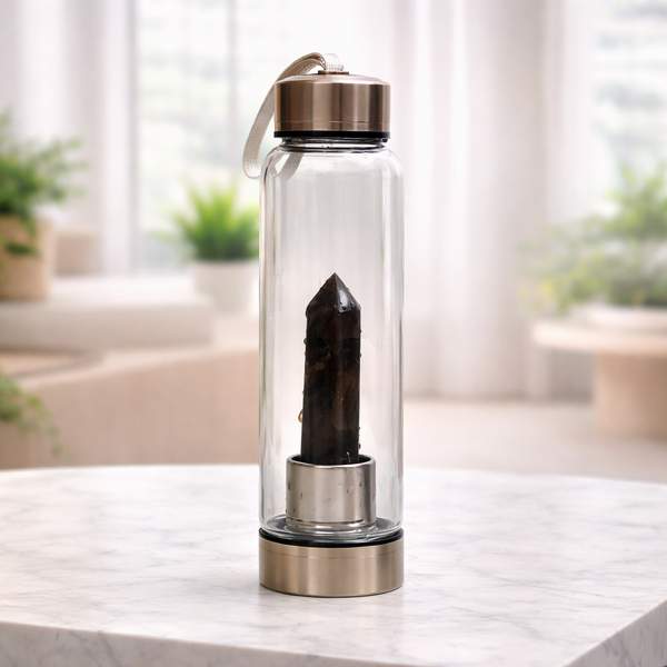 Labradorite Crystal Water Bottle for Spiritual Healing & Transformation