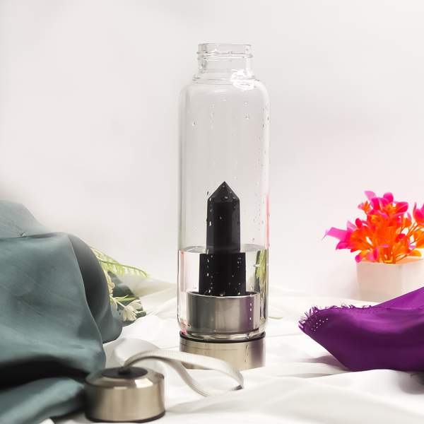 Labradorite Crystal Water Bottle for Spiritual Healing & Transformation 2