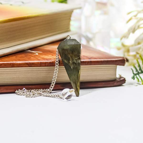 Labradorite Pendulum Dowser for Intuition & Spiritual Guidance