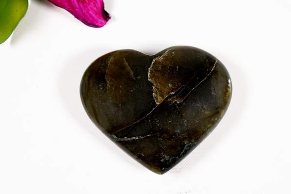 Labradorite Puffy Heart Unlock Intuition, & Protection