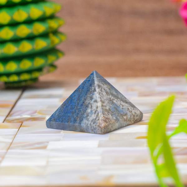 Lapis Lazuli Crystal Pyramid Unlock Wisdom, Intuition & Inner Peace