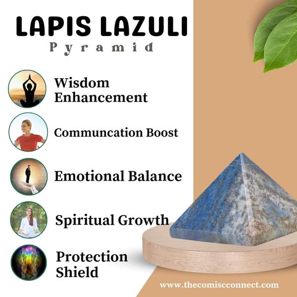 Lapis Lazuli Crystal Pyramid Unlock Wisdom, Intuition & Inner Peace 3