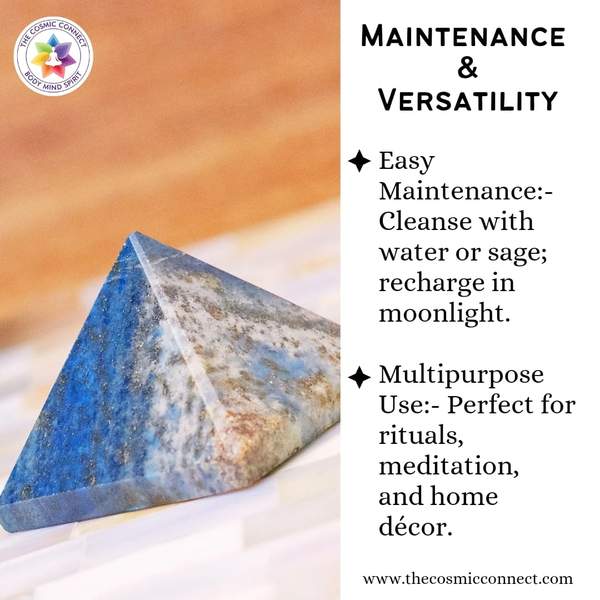 Lapis Lazuli Crystal Pyramid Unlock Wisdom, Intuition & Inner Peace 5