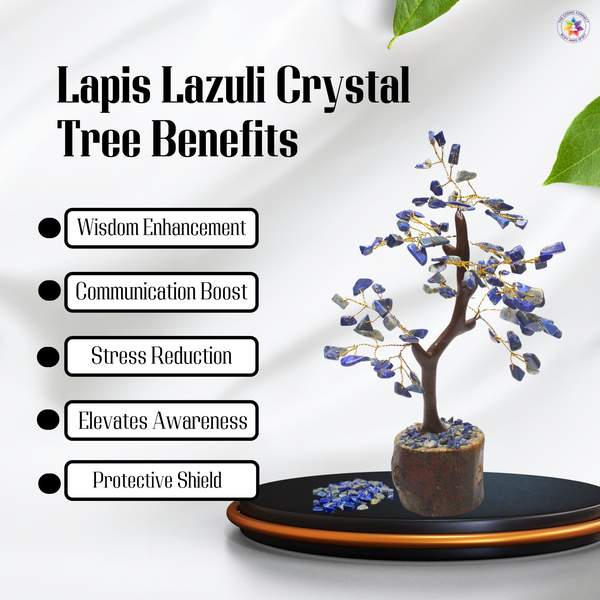Lapis Lazuli Crystal Tree for Wisdom, Intuition, Mental Clarity 4