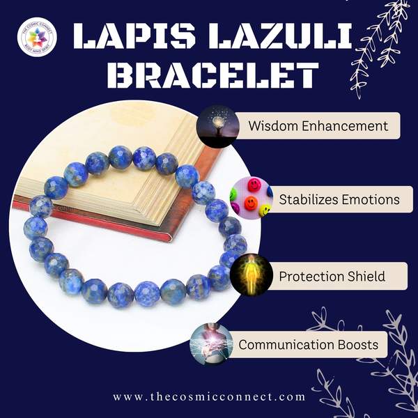 Lapis Lazuli Faceted Healing Bracelet – Wisdom, Communication & Inner Truth 3