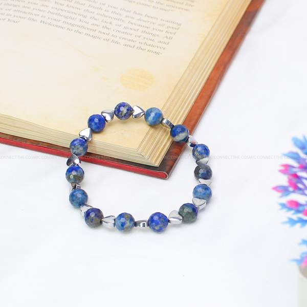 Lapis Lazuli Faceted Healing Bracelet – Wisdom, Communication & Inner Truth 7