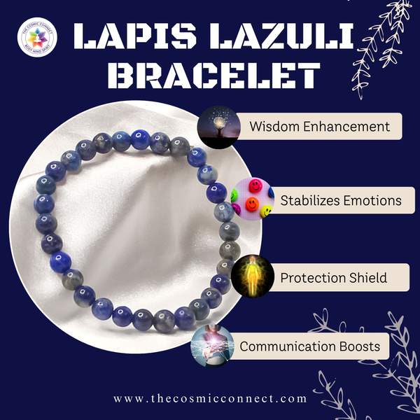 Lapis Lazuli Healing Bracelet - Communication, Wisdom & Intuition 2
