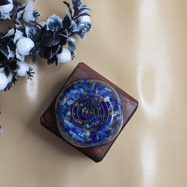 Lapis Lazuli Orgon Paper Weight for Unlock Wisdom & Inner Peace