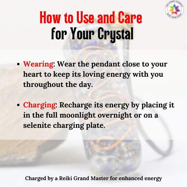 Lapis Lazuli Orgone Pendant for Wisdom, Intuition & Spiritual Power 4