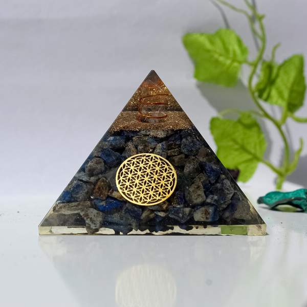 Lapis Lazuli Orgone Pyramid Unlock Wisdom, Truth & Inner Peace 2